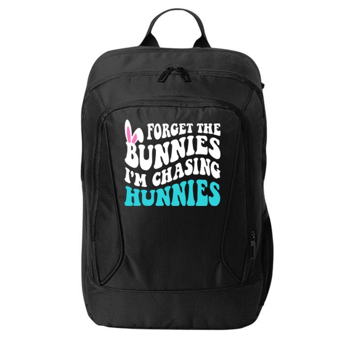 Forget The Bunnies Im Chasing Hunnies Funny Easter City Backpack