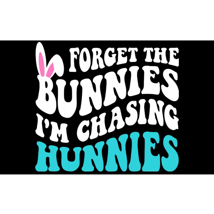 Forget The Bunnies Im Chasing Hunnies Funny Easter Bumper Sticker