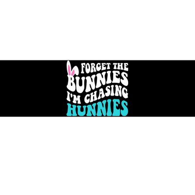 Forget The Bunnies Im Chasing Hunnies Funny Easter Bumper Sticker