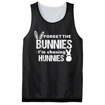 Forget The Bunnies I'm Chasing Hunnies Mesh Reversible Basketball Jersey Tank