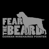 Fear The Beard Ger Wirehaired Pointer Gift Flat Bill Trucker Hat