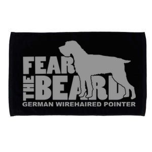 Fear The Beard Ger Wirehaired Pointer Gift Microfiber Hand Towel