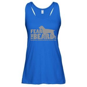 Fear The Beard Ger Wirehaired Pointer Gift Ladies Essential Flowy Tank