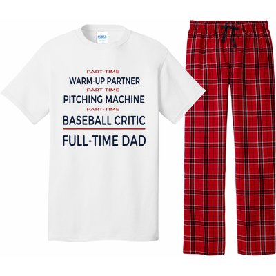 Full Time Baseball Dad Baseball Dad With Balls Ballers Daddy Pajama Set