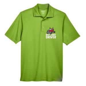 Funny Trucker Big Rig Semi Trailer Truck Driver Lorry Cute Gift Men's Origin Performance Pique Polo