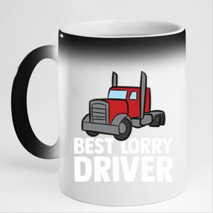 Funny Trucker Big Rig Semi Trailer Truck Driver Lorry Cute Gift 11oz Black Color Changing Mug