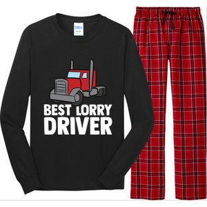 Funny Trucker Big Rig Semi Trailer Truck Driver Lorry Cute Gift Long Sleeve Pajama Set