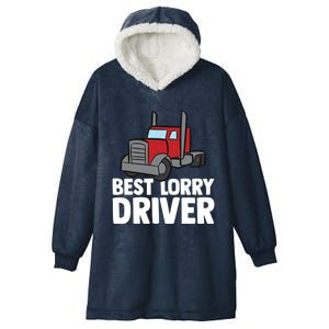 Funny Trucker Big Rig Semi Trailer Truck Driver Lorry Cute Gift Hooded Wearable Blanket