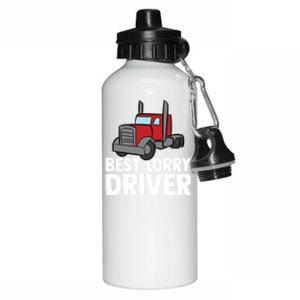 Funny Trucker Big Rig Semi Trailer Truck Driver Lorry Cute Gift Aluminum Water Bottle