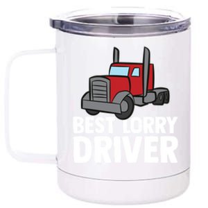 Funny Trucker Big Rig Semi Trailer Truck Driver Lorry Cute Gift 12 oz Stainless Steel Tumbler Cup