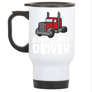 Funny Trucker Big Rig Semi Trailer Truck Driver Lorry Cute Gift Stainless Steel Travel Mug