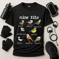 Funny Tit Birds Birdwatcher Cooling Performance Crew T-Shirt