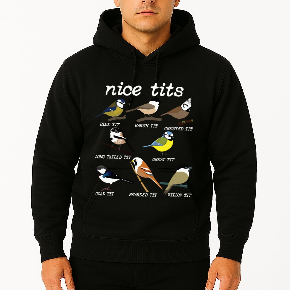Funny Tit Birds Birdwatcher Hoodie
