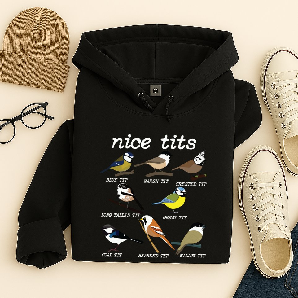 Funny Tit Birds Birdwatcher Hoodie