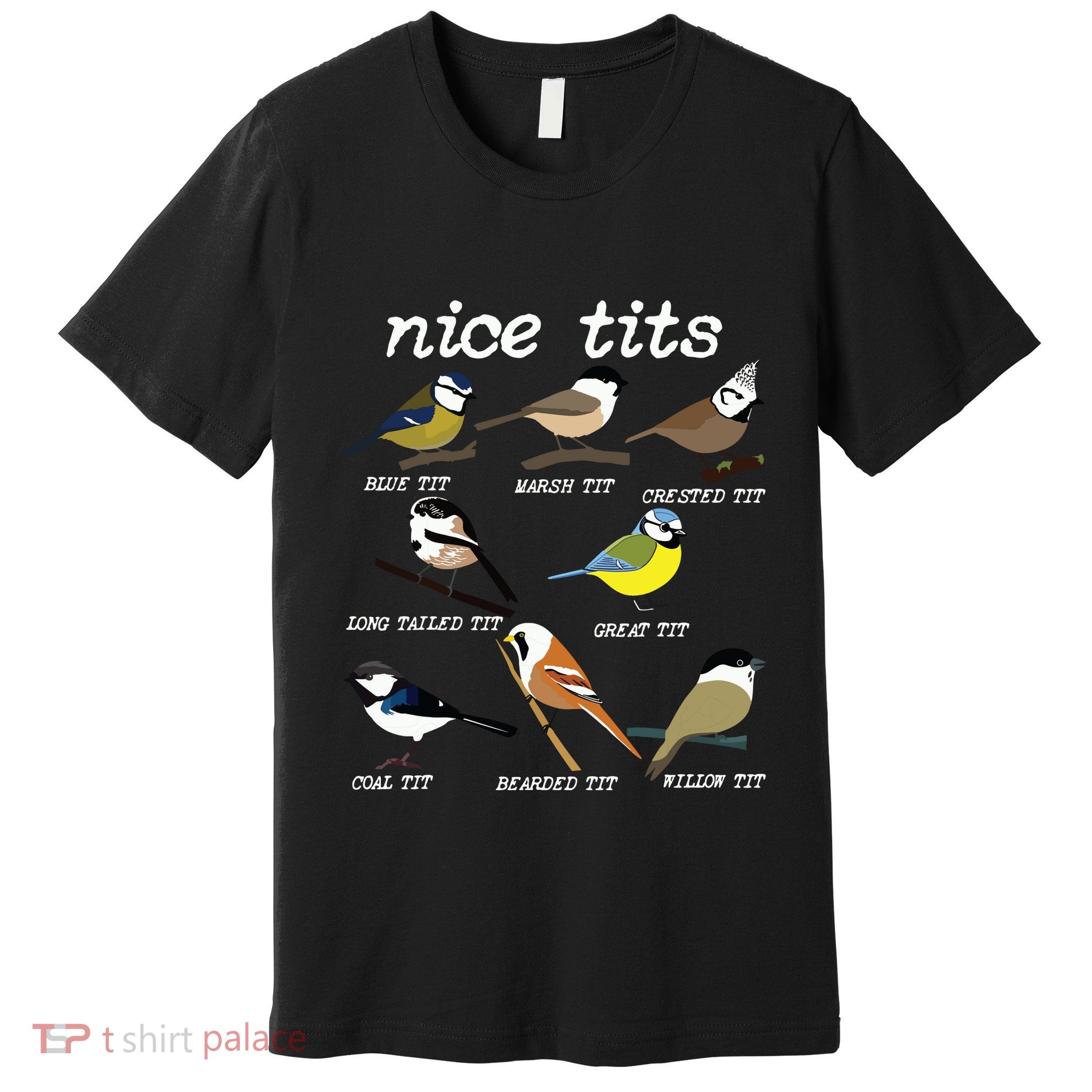 Funny Tit Birds Birdwatcher Premium T-Shirt