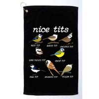 Funny Tit Birds Birdwatcher Golf Towel