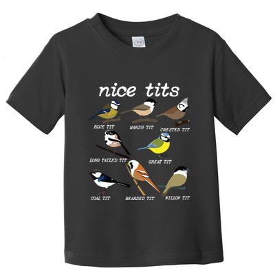 Funny Tit Birds Birdwatcher Toddler T-Shirt
