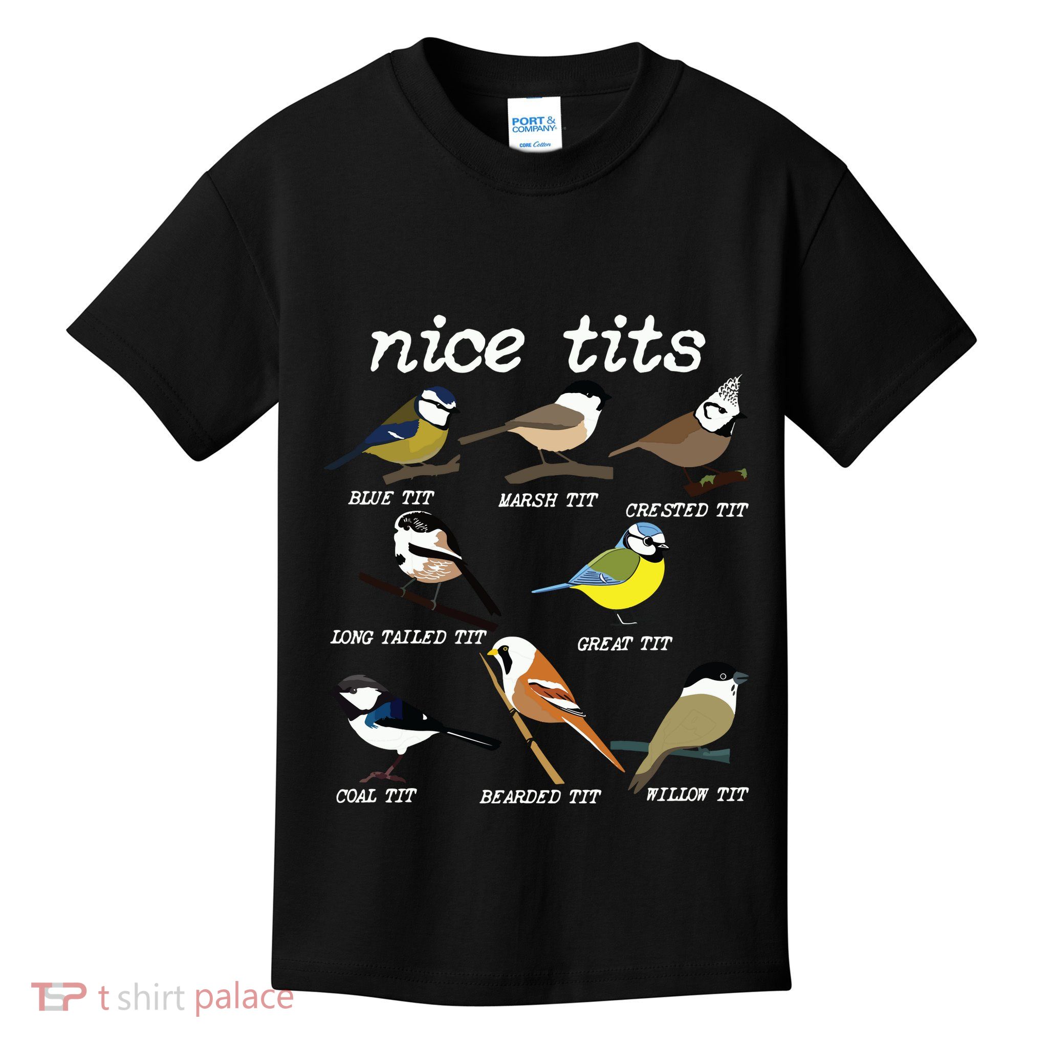 Funny Tit Birds Birdwatcher Kids T-Shirt