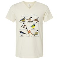 Funny Tit Birds Birdwatcher V-Neck T-Shirt