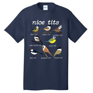 Funny Tit Birds Birdwatcher Tall T-Shirt