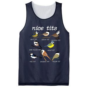 Funny Tit Birds Birdwatcher Mesh Reversible Basketball Jersey Tank