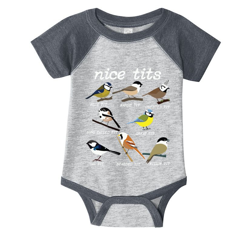 Funny Tit Birds Birdwatcher Infant Baby Jersey Bodysuit