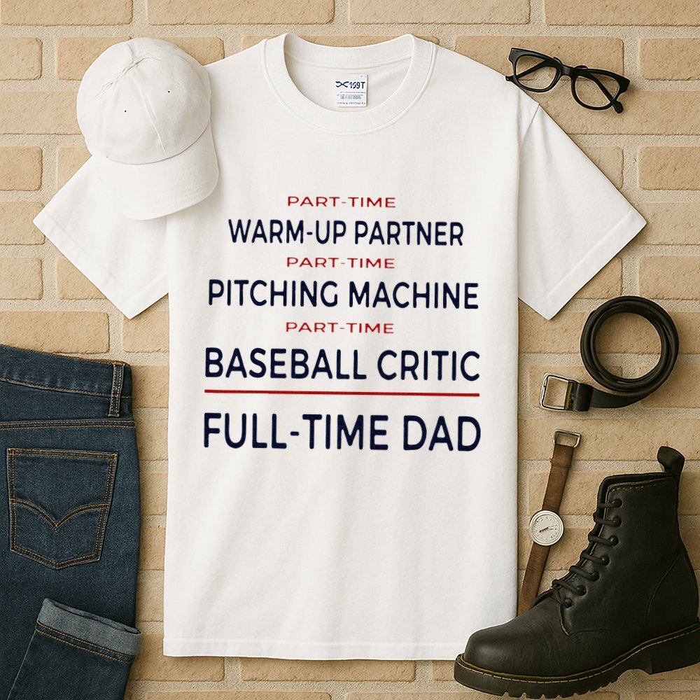 Full Time Baseball Dad Baseball Dad With Balls Ballers Daddy Tall T-Shirt