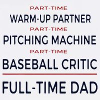 Full Time Baseball Dad Baseball Dad With Balls Ballers Daddy Premium T-Shirt