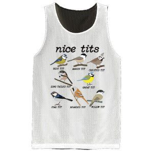 Funny Tit Birds Birdwatcher Mesh Reversible Basketball Jersey Tank