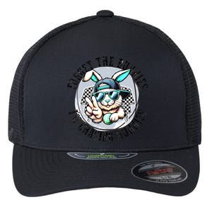 Forget The Bunnies Im Chasing Hunnies Easter Bunny Flexfit Unipanel Trucker Cap