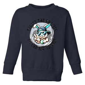 Forget The Bunnies Im Chasing Hunnies Easter Bunny Toddler Sweatshirt