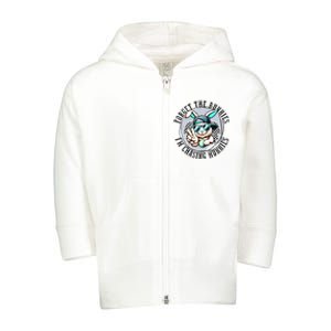 Forget The Bunnies Im Chasing Hunnies Easter Bunny Toddler Zip Fleece Hoodie