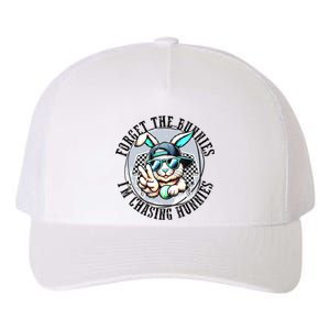 Forget The Bunnies Im Chasing Hunnies Easter Bunny Yupoong Adult 5-Panel Trucker Hat