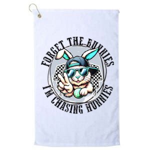 Forget The Bunnies Im Chasing Hunnies Easter Bunny Platinum Collection Golf Towel