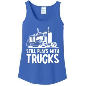 Funny Trucker Big Rig Semi Trailer Truck Driver Cool Gift Ladies Essential Tank