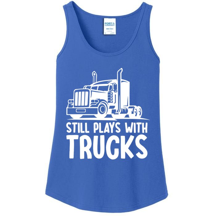 Funny Trucker Big Rig Semi Trailer Truck Driver Cool Gift Ladies Essential Tank