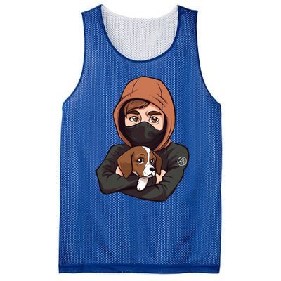 Free The Beagles Gift Animal Liberation Front Gift Vegan Design Gift Mesh Reversible Basketball Jersey Tank