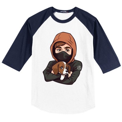 Free The Beagles Gift Animal Liberation Front Gift Vegan Design Gift Baseball Sleeve Shirt