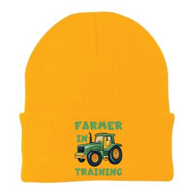  Funny Tractor Boy Farmer In Training Tractor  Knit Cap Winter Beanie