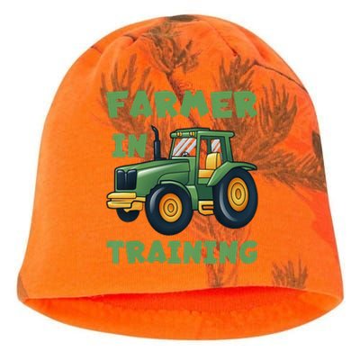  Funny Tractor Boy Farmer In Training Tractor  Kati - Camo Knit Beanie