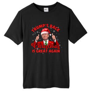 Funny TrumpS Back Christmas Is Great Again Xmas Pajama Ugly Gift Tall Fusion ChromaSoft Performance T-Shirt