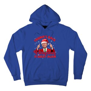 Funny TrumpS Back Christmas Is Great Again Xmas Pajama Ugly Gift Hoodie