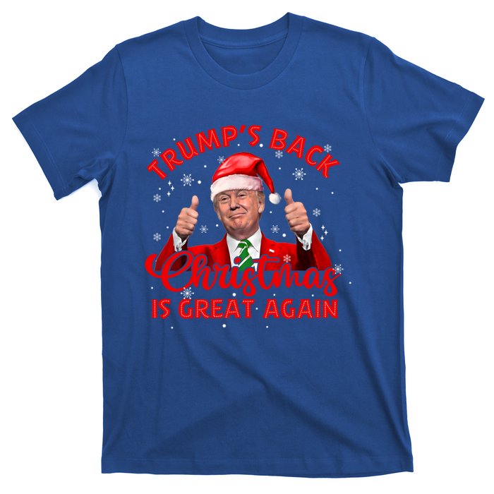 Funny TrumpS Back Christmas Is Great Again Xmas Pajama Ugly Gift T-Shirt