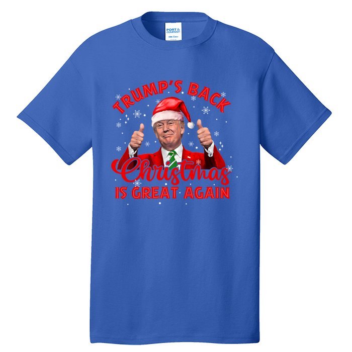 Funny TrumpS Back Christmas Is Great Again Xmas Pajama Ugly Gift Tall T-Shirt