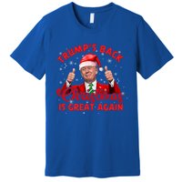 Funny TrumpS Back Christmas Is Great Again Xmas Pajama Ugly Gift Premium T-Shirt