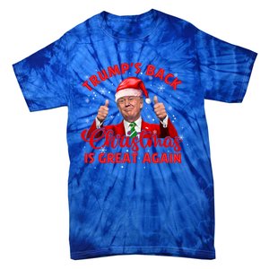 Funny TrumpS Back Christmas Is Great Again Xmas Pajama Ugly Gift Tie-Dye T-Shirt