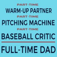 Full Time Baseball Dad Baseball Dad With Balls Ballers Daddy Cool Gift Button