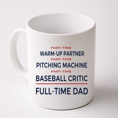 Full Time Baseball Dad Baseball Dad With Balls Ballers Daddy Cool Gift Mug