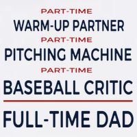 Full Time Baseball Dad Baseball Dad With Balls Ballers Daddy Cool Gift Beanie
