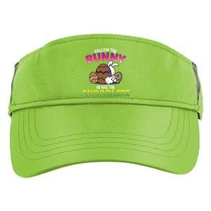 Follow The Bunny He Has Chocolate Happy Easter Day Cute Gift Adult Drive Performance Visor